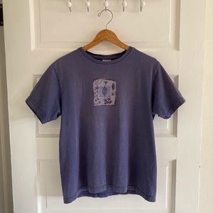 👚 [Columbia] Cotton Tee in Periwinkle, Size M, EUC